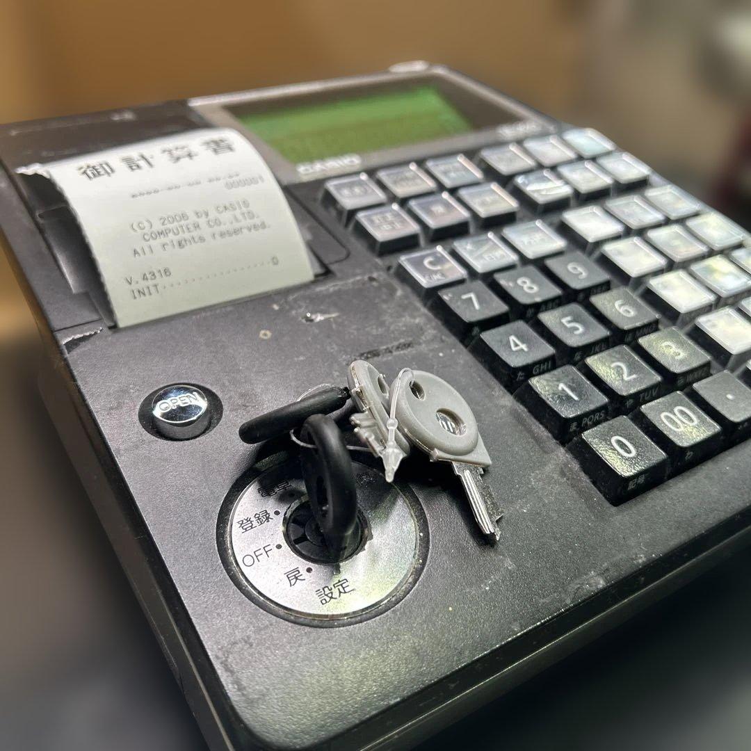 6816 【動作確認・初期化済み】 CASIO TE-300 電子レジスター