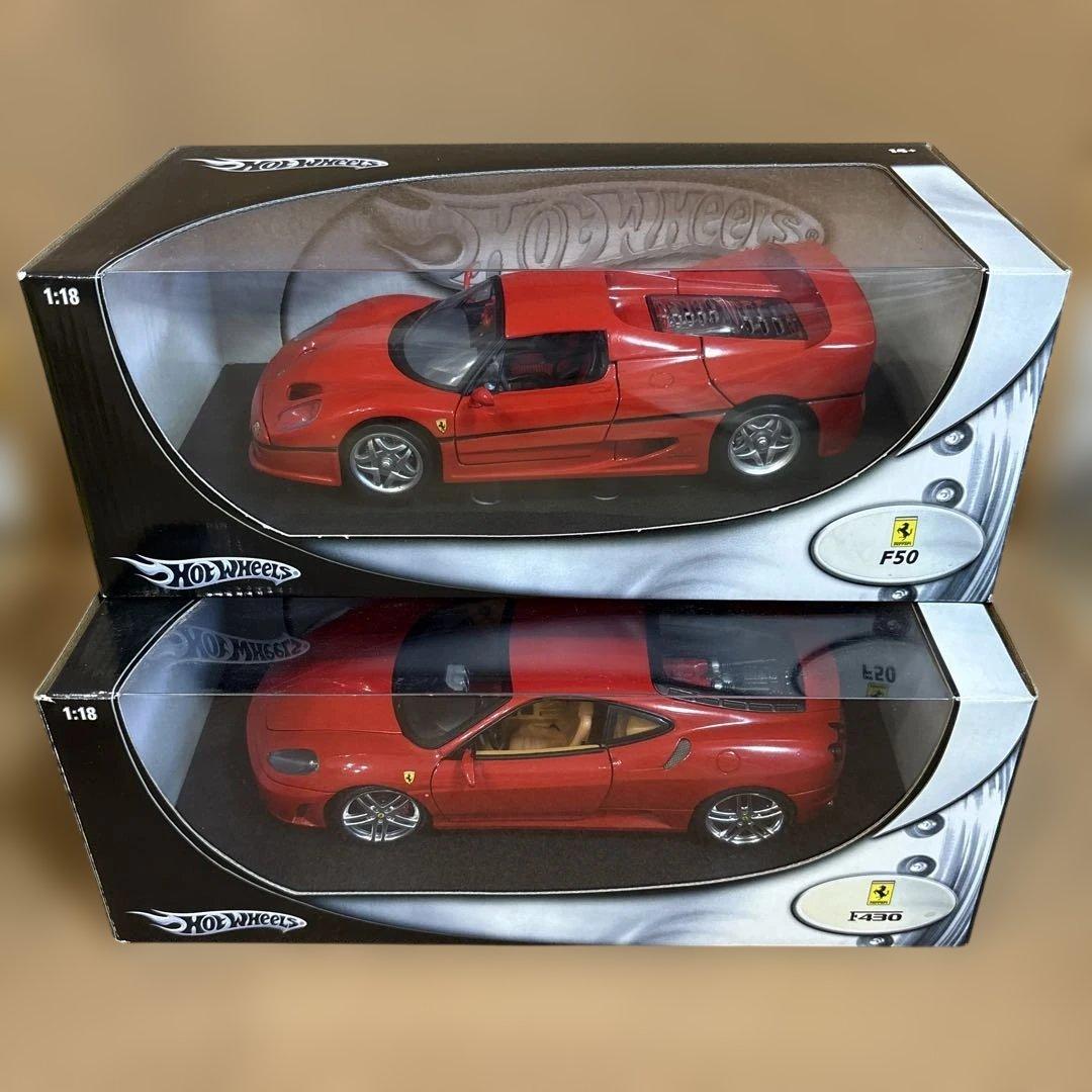 Hot Wheels F50 F430 ミニカーセット 1:18