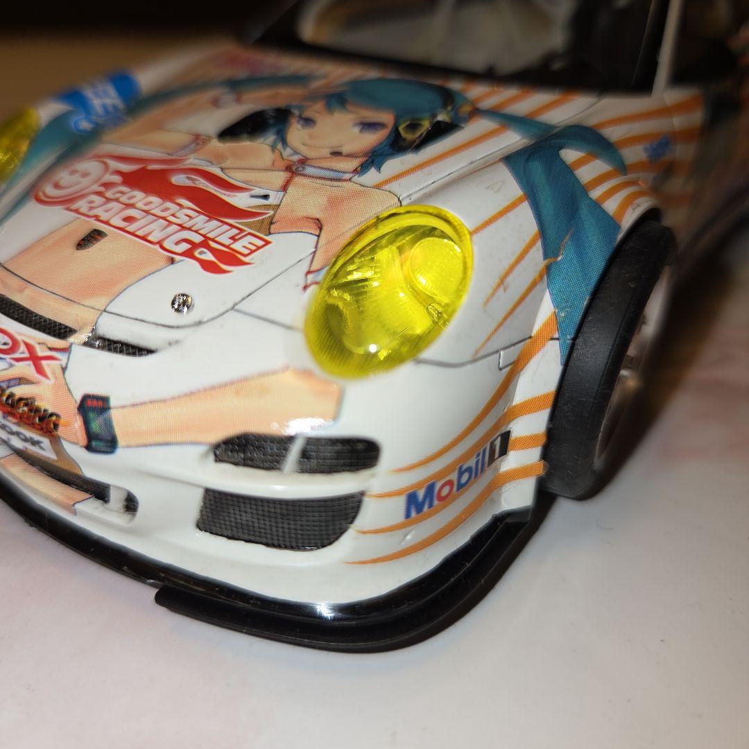 フジミ 初音ミク ポルシェ911 GT3R プラモデル 1/24 完成品
