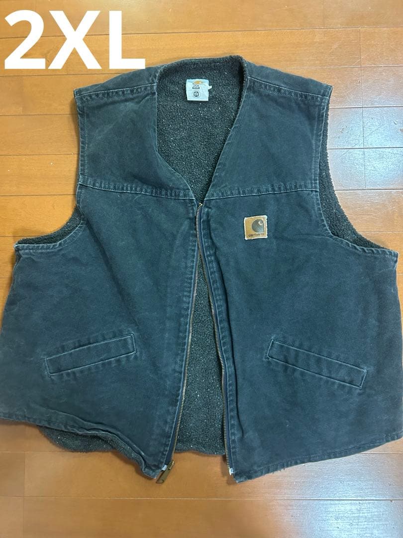 Carhartt ダックベスト　チャコール　2XL