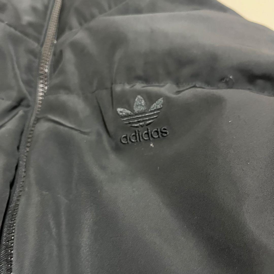 【寒波到来】アディダス リバーシブル ダウンジャケット ホワイト XL