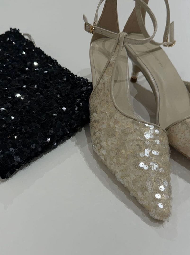 LADYスパンコールパンプス M