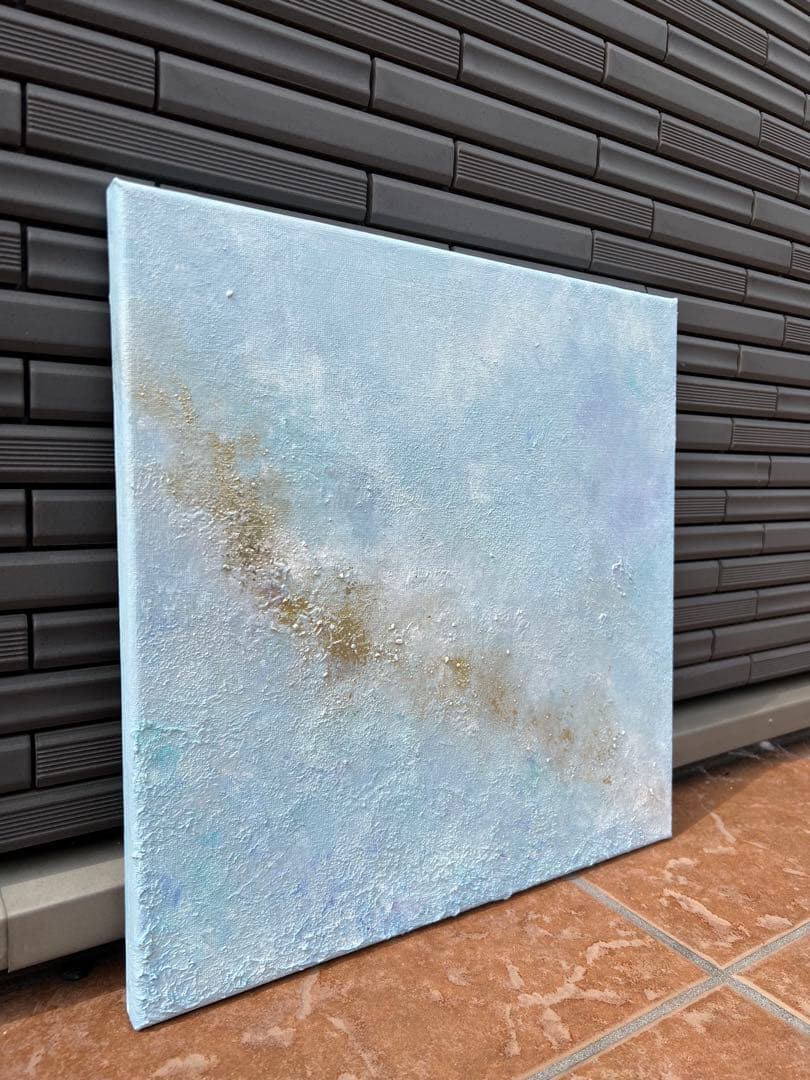 原画/額装済み/和風/禅/アート/抽象画/モダン/ホテル/ゴールド/紫陽花/紫