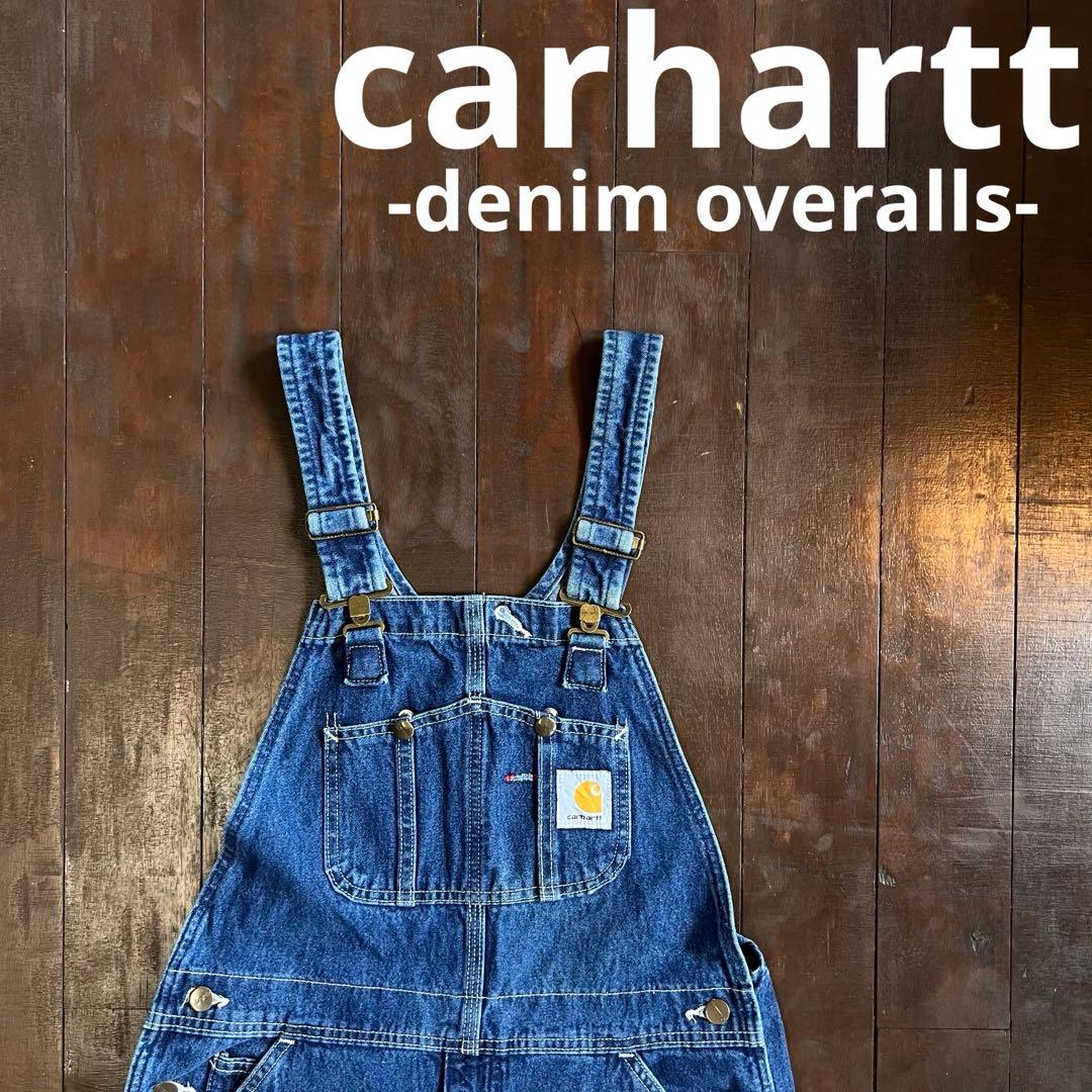 【Carhartt カーハート】 デニムオーバーオール XL ゆるだぼ y2k