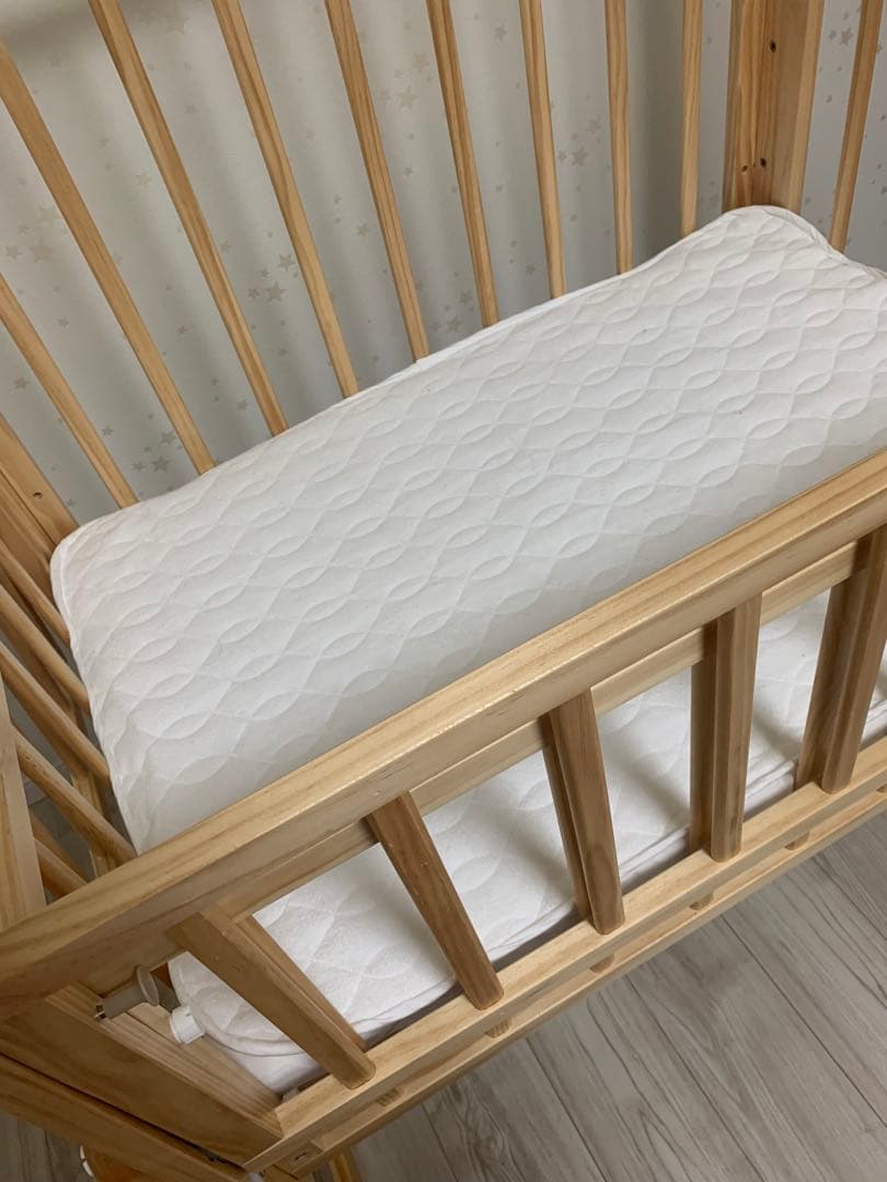 yamatoya ダブルオープンタイプベビーベッド キャスター付き