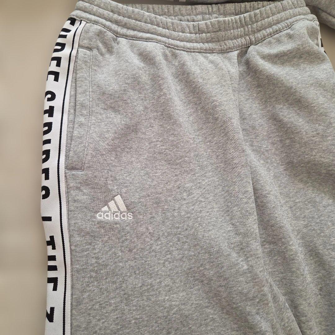アディダス セットアップ L ジャージ 裏起毛 グレー メンズ