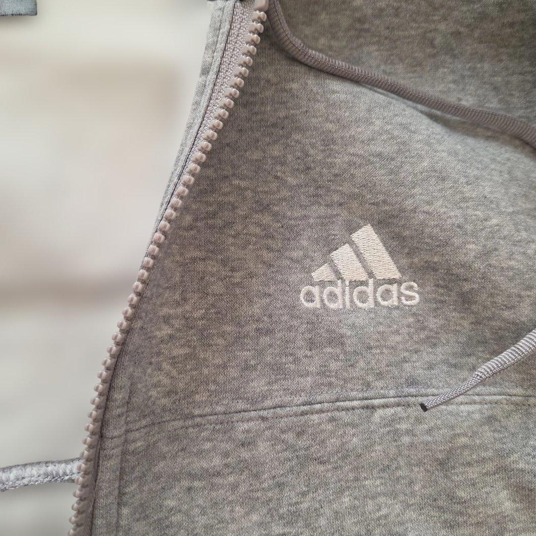 アディダス セットアップ L ジャージ 裏起毛 グレー メンズ