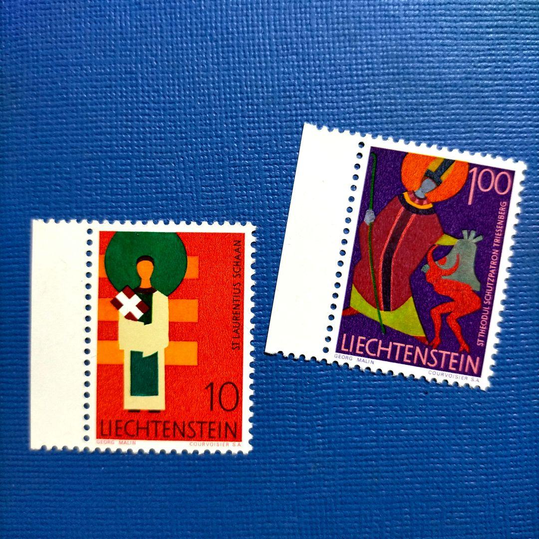 2987 外国切手 リヒテンシュタイン 1967年 牧師 宗教物語 5種