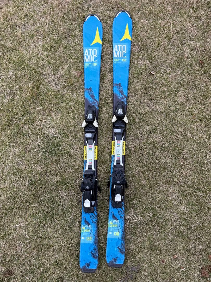 Atomic スキー板 X12 青 キッズ 子供 ジュニア ストック付き