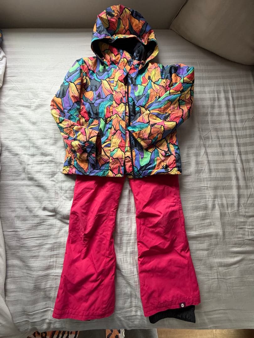 10歳　140cm Roxy スノーボードウェアセット スキーウェア