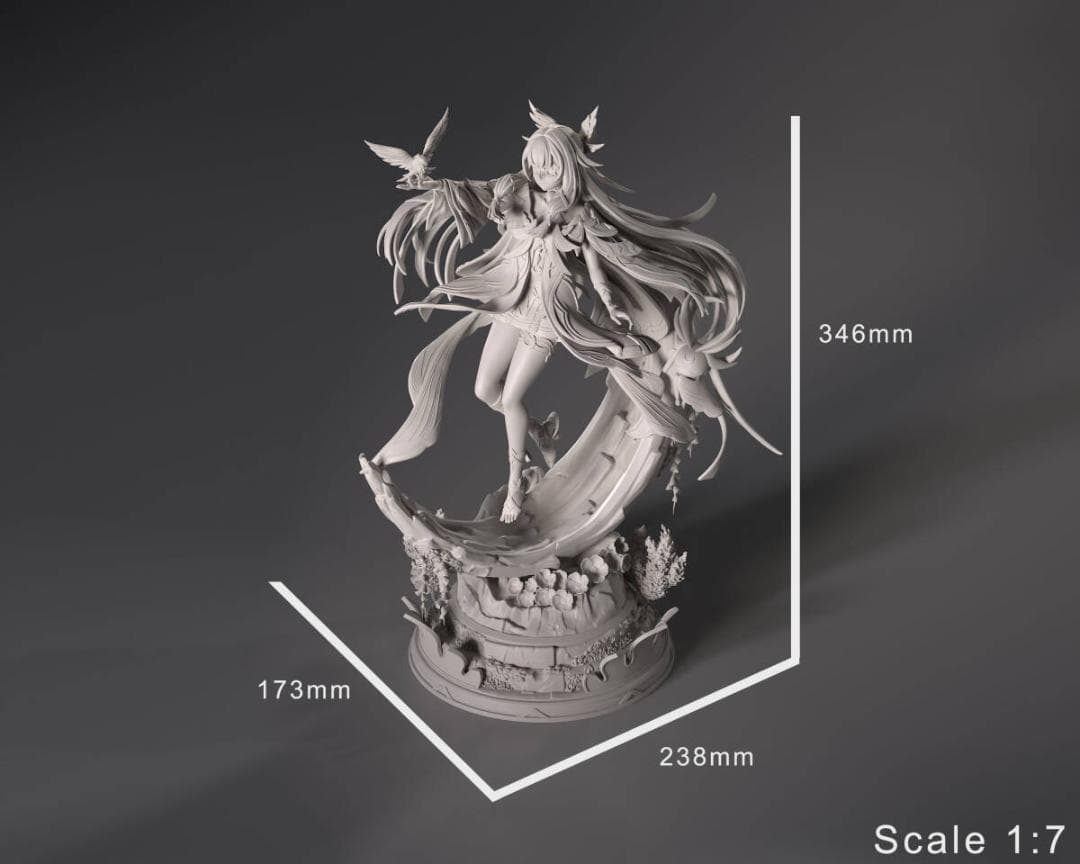 1/7　未塗装 未組立　フィギュア　ガレージキット　原神　コロンビーナ