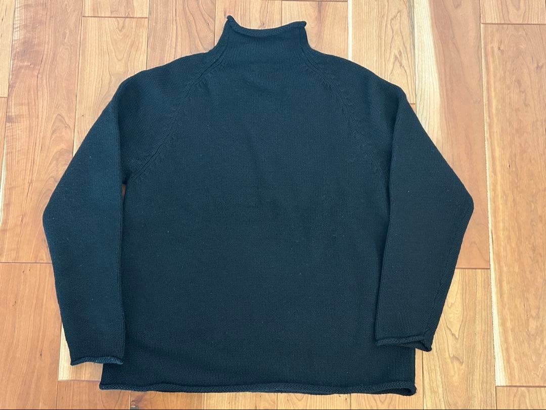 J.CREW ロールネック ニット 黒 タートルネック OLD セーター