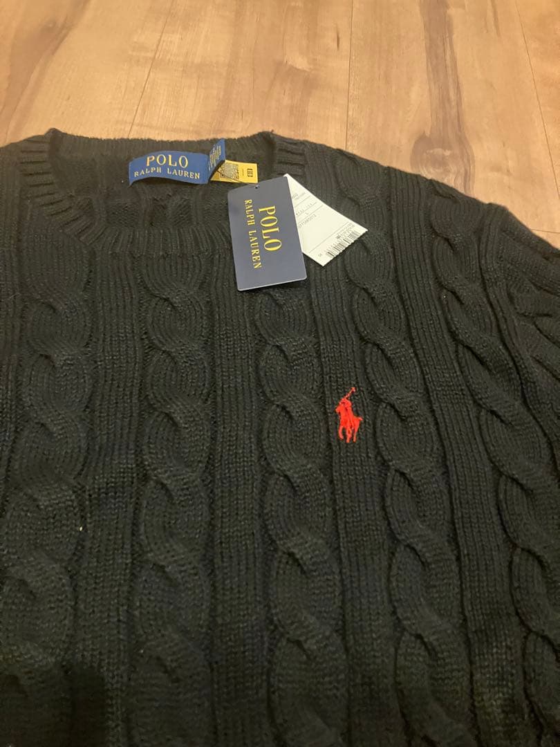 ラルフローレン　ケーブルニット　usLサイズ　新品未使用タグ付き