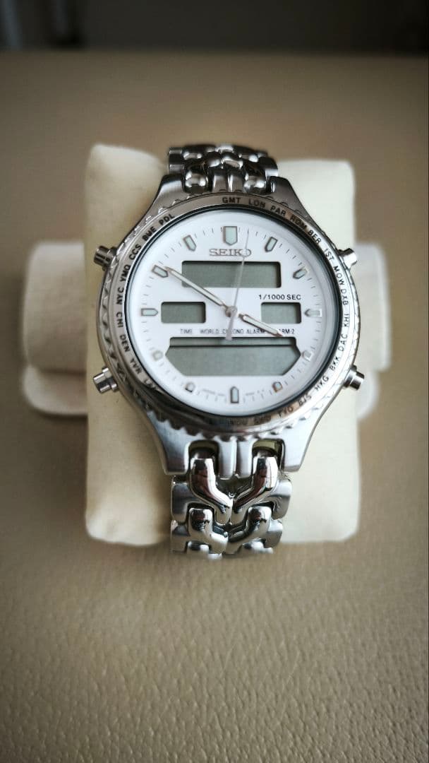 SEIKO セイコー H021-8050 アナデジ QZ 超美品　新品電池