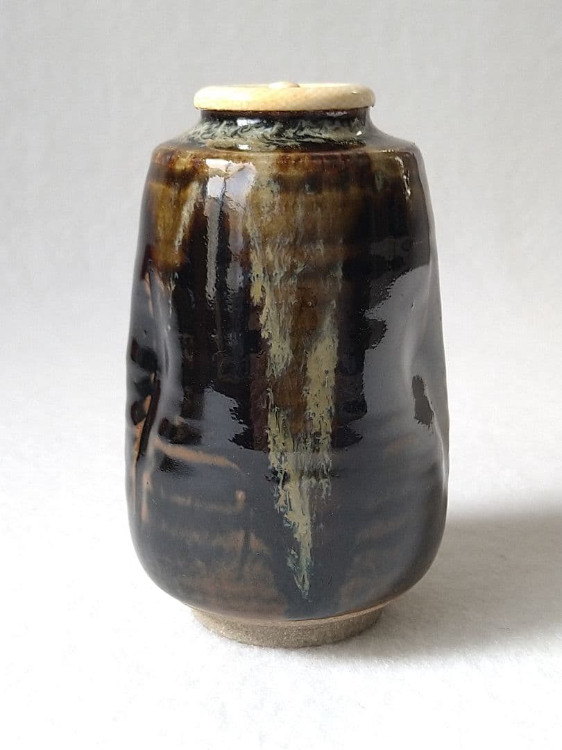 淡海ぜぜ 膳所焼 陽炎園 茶入 茶道具