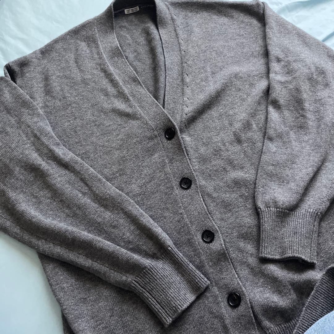 EDIT. FOR LULU コットンウールVネックカーディガン
