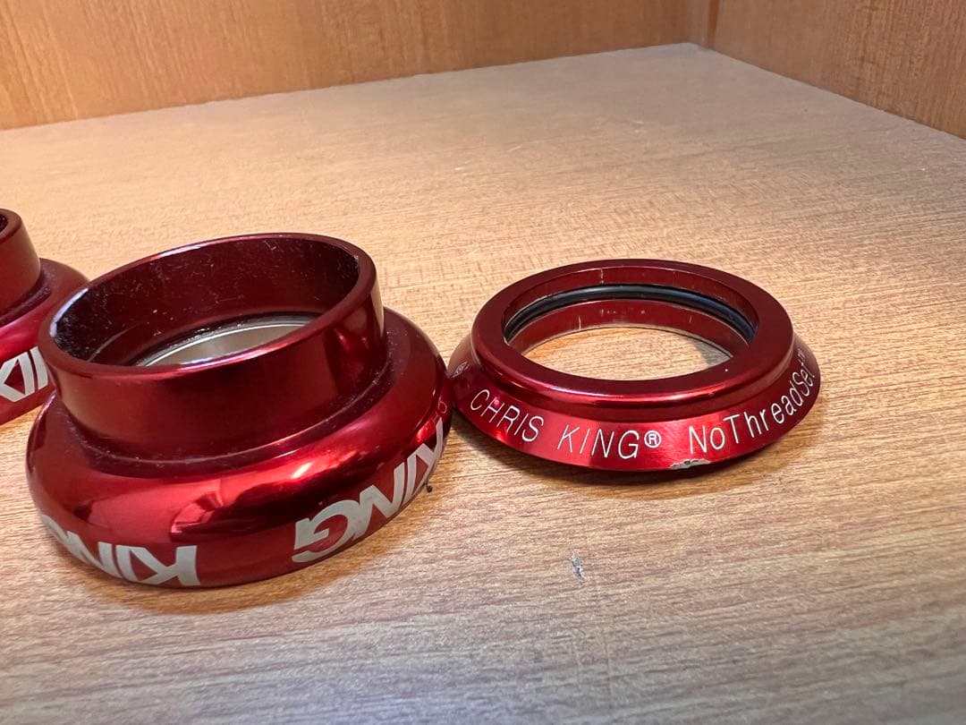 CHRIS KING ヘッドセット ノンスレッド レッド OS