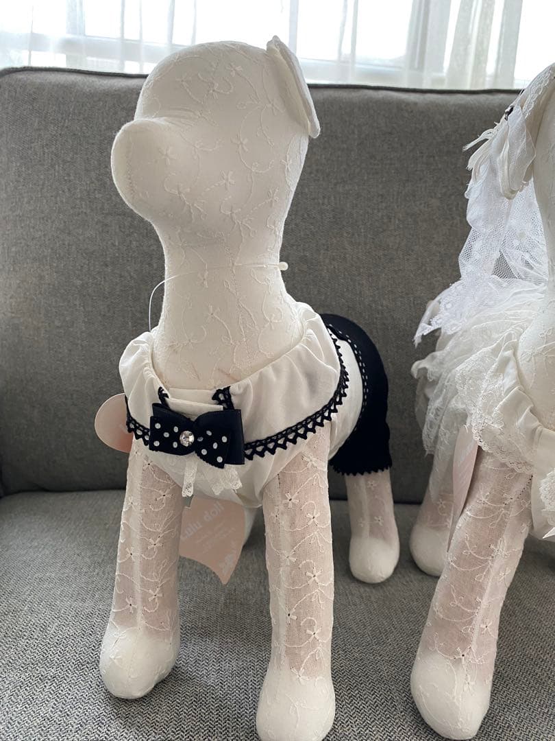 新品 華集LULU doll ヘッドリュクスバーディ 水玉蝶タイ ケアお洋服