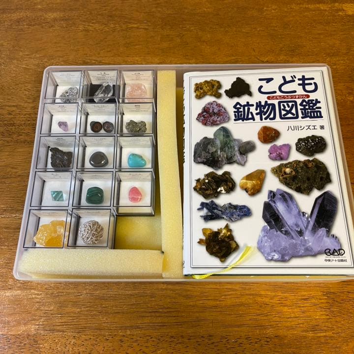 鉱物コレクション　&  図鑑　ルーペ