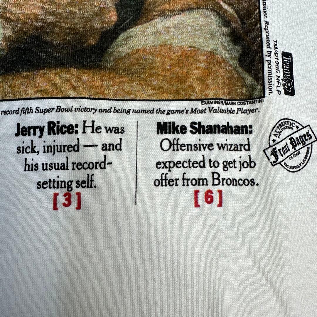 新品 スーパーボウルXXIX 記念Tシャツ　アメリカサイズＬ