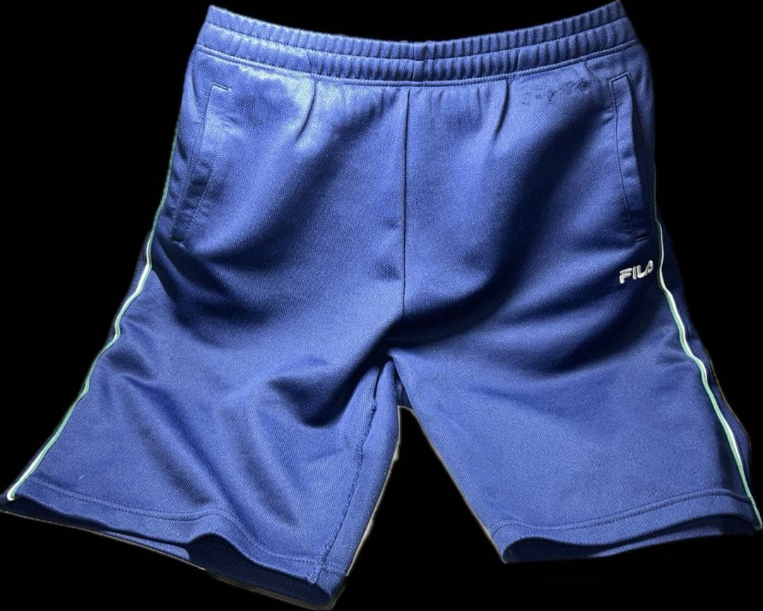 【ビンテージ】フィラ セミハーフパンツ ネイビーL ウエスト78〜86
