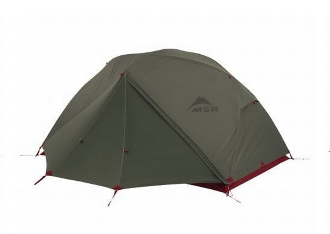 【大幅値下げ中】【MSR】ELIXIR 2（2人用、レッド×オリーブ）