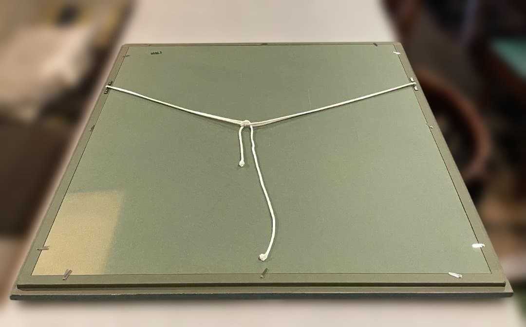 木製 大型 フレーム 額縁 絵画 写真 染色 展示 グリーン ゴールド 緑 金