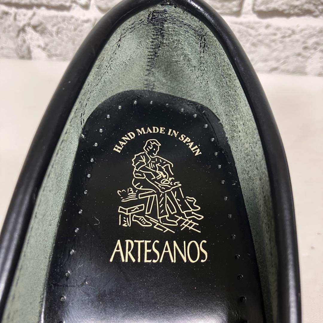 【極美品】ARTESANOS タッセルローファー 23cm 黒 レザー 軽量