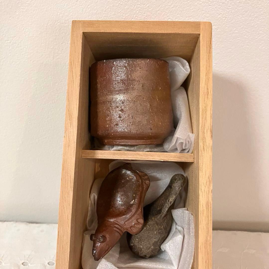 作家物　陶芸家　酒盃　酒器　ぐい呑み　盃　箸置き　窯変