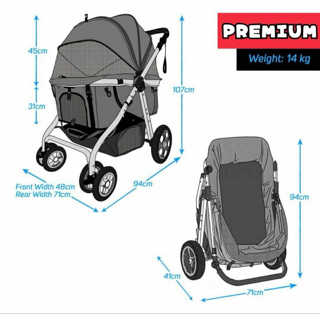 ALLWAN PREMIUM ペットカート45kg対応