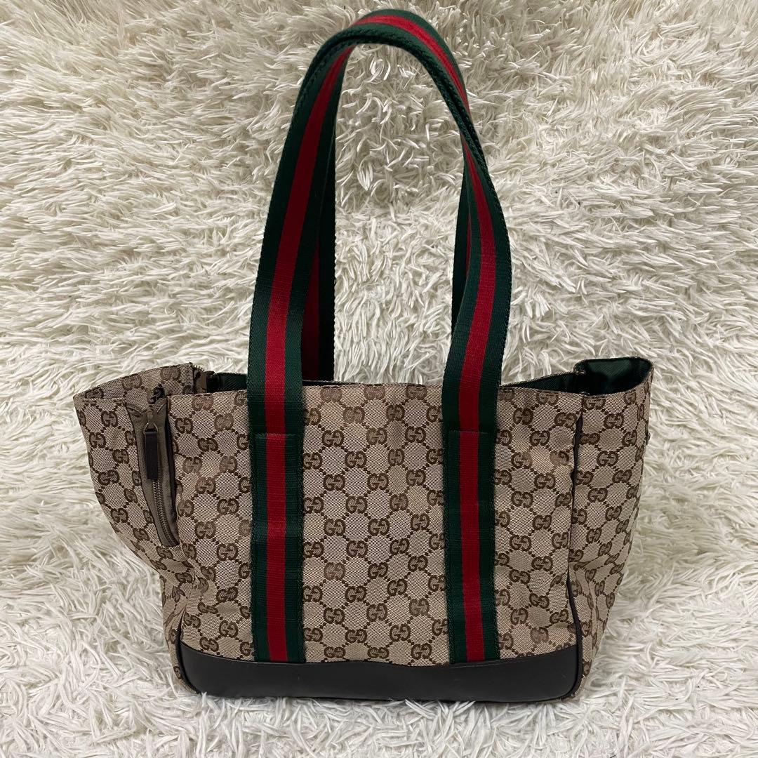 GUCCI グッチ ドッグキャリーバッグ シェリーライン GG柄