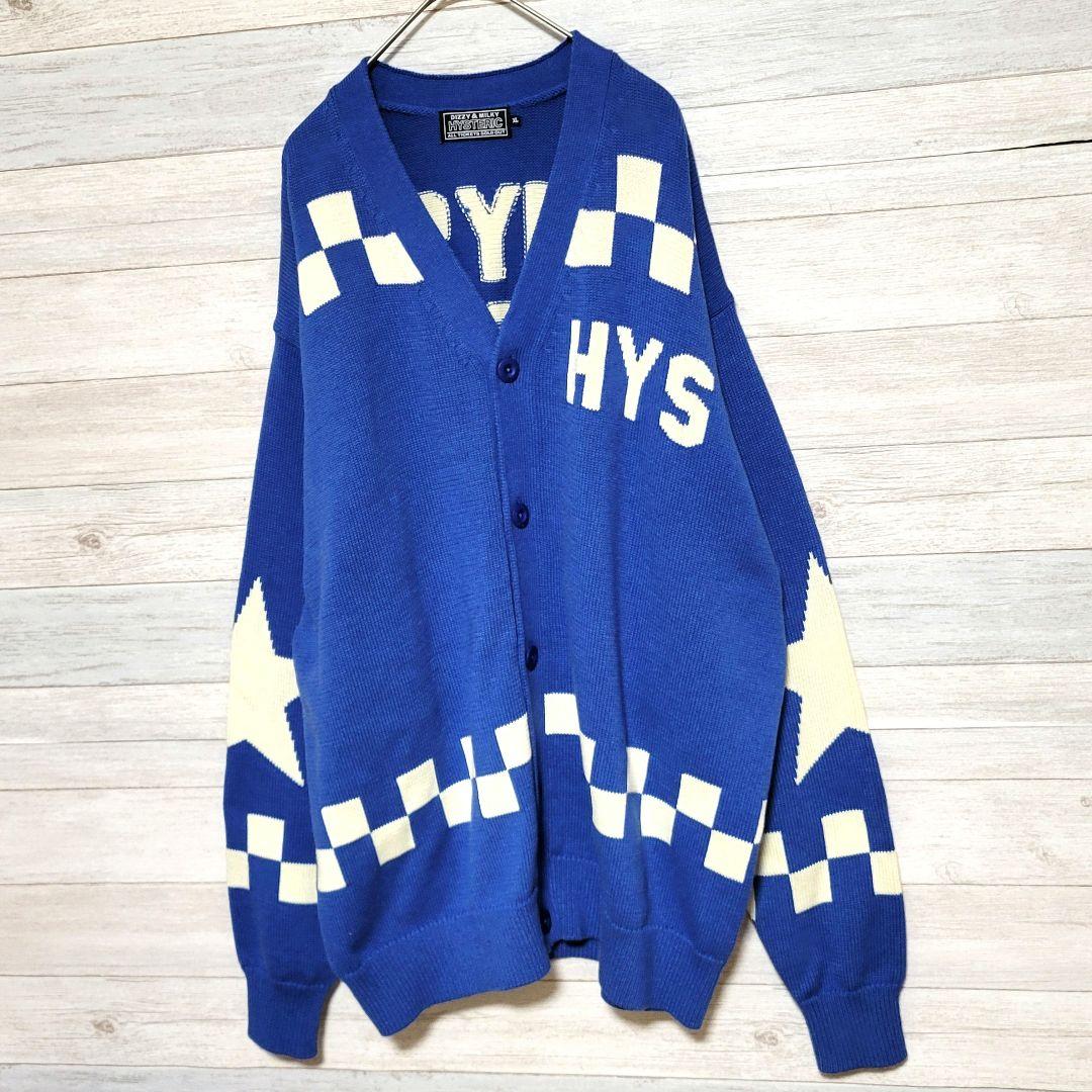 【美品XL】HYSTERIC GLAMOUR ニットカーディガン ヘッドフォン