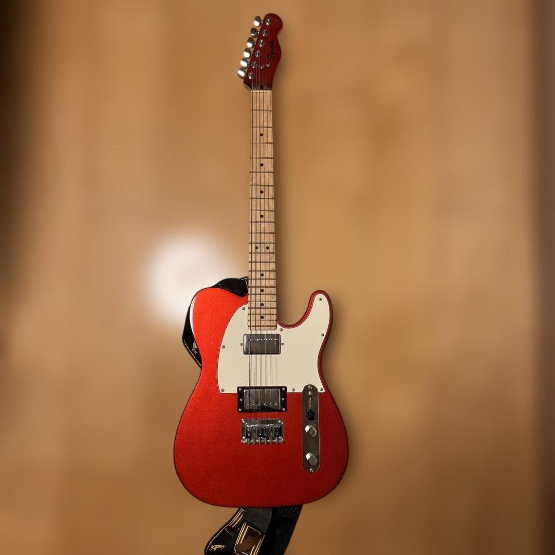 Squier fender テレキャスタースタイル エレキギター レッド