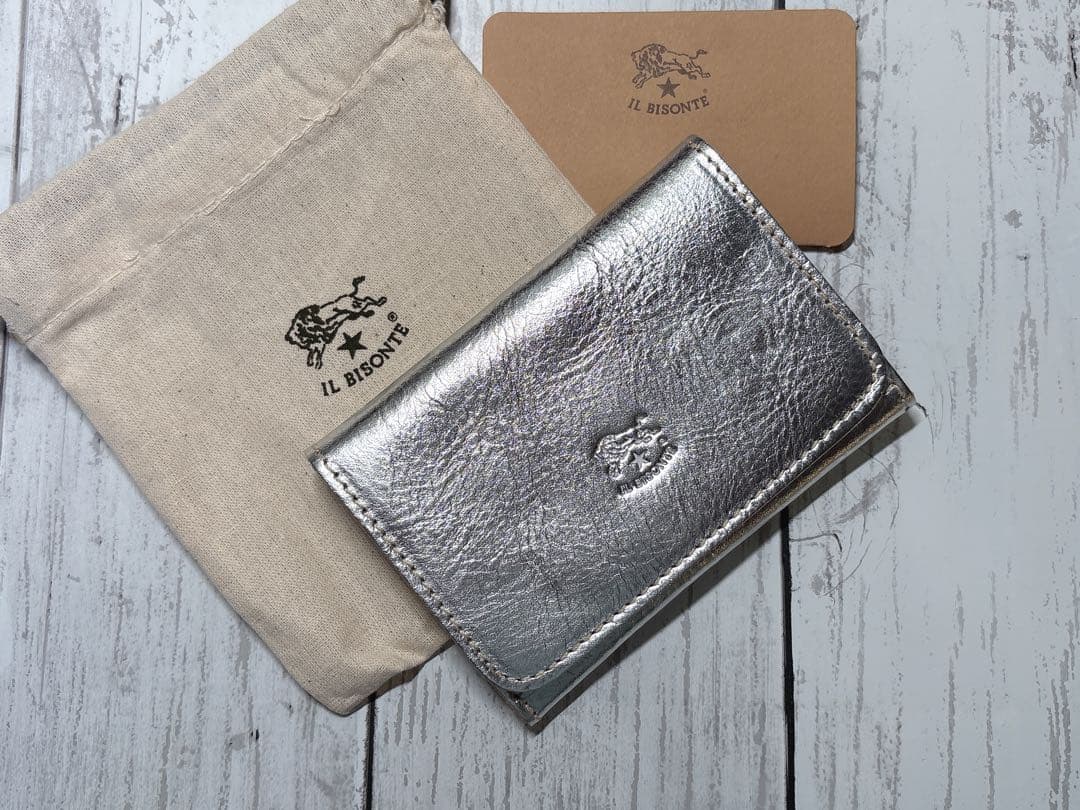 新品 イルビゾンテ ☆限定カラー☆ 名刺入れ カードケース シルバー