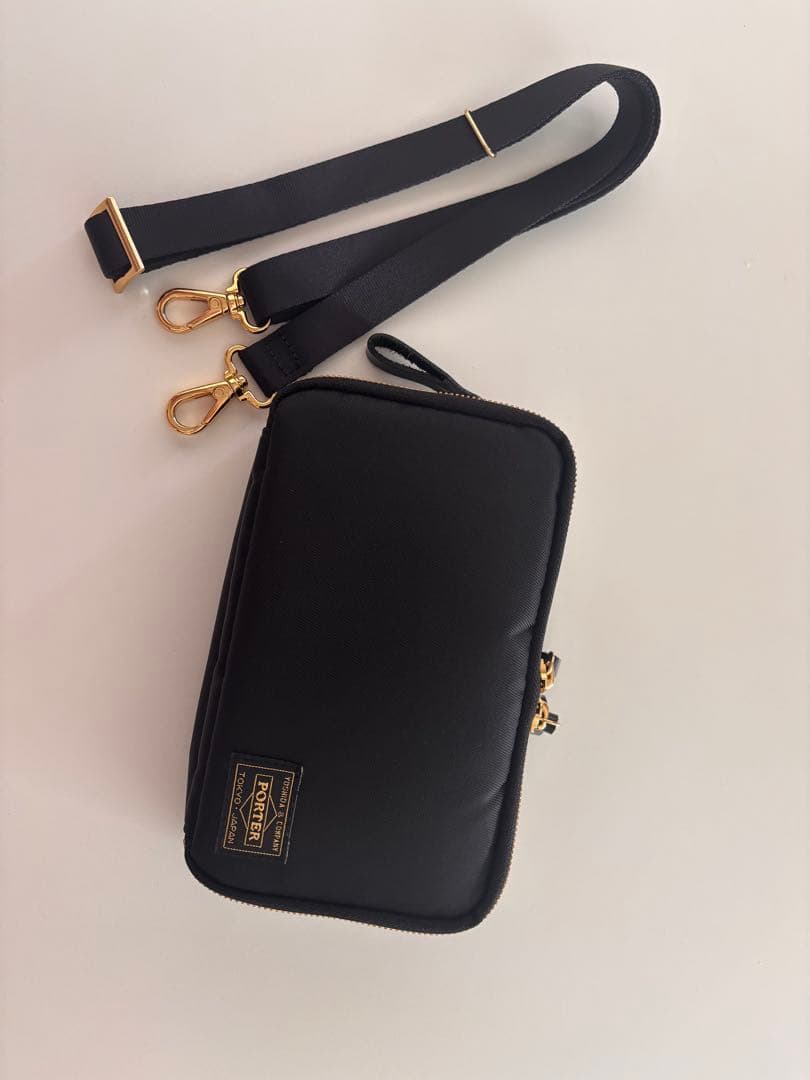 【今週末まで最終価格】ポーター シア　ウォレットショルダーバッグ 黒