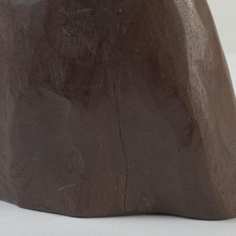 時代木彫　利休居士像　人物像　置物　書付　V　9844