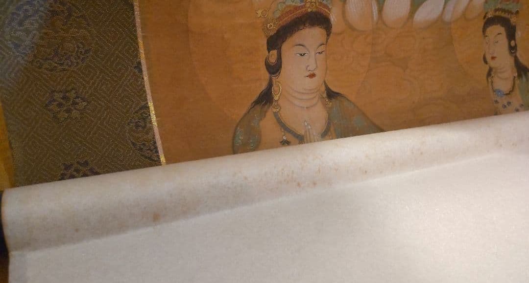 81Z340絵画 掛け軸 日本画掛軸 仏画 茶道具茶掛け 骨董