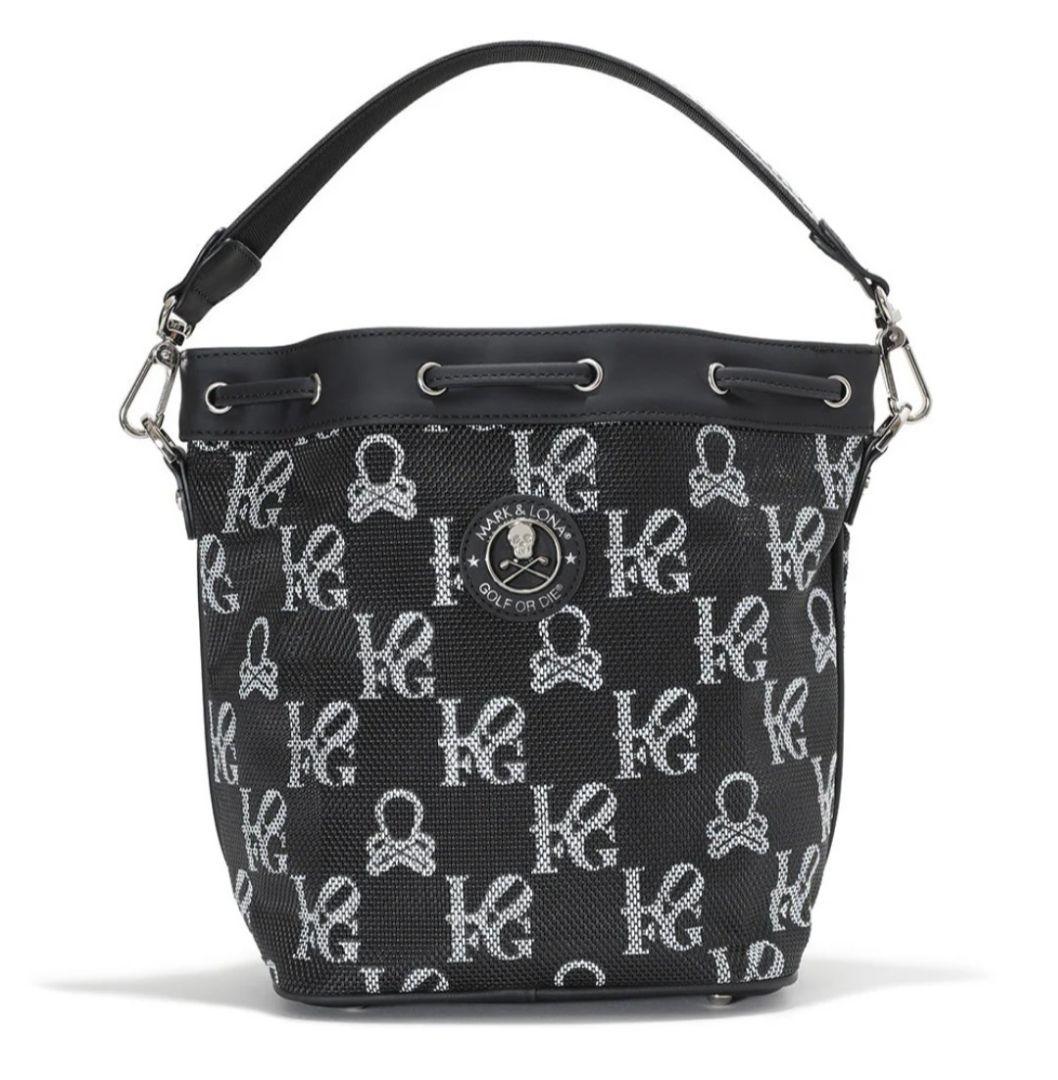 良品✦マークアンドロナ★25年春夏メッシュゴルフラウンドカートバッグ✦ブラック