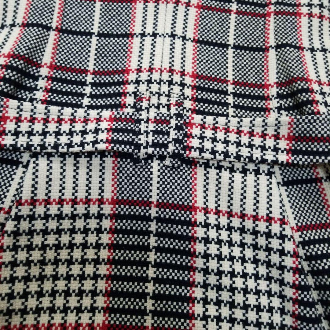 バーバリーブルーレーベル　ツイードワンピース　ミニ　チェック　38　M