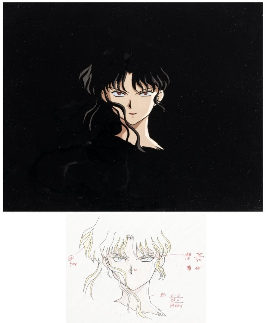 ★美品　犬夜叉　奈落「現代と戦国のはざま」セル画・アニメーション原画5点セット