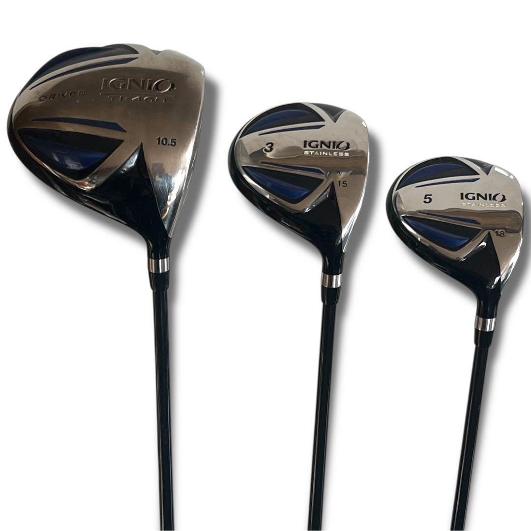 初心者向け IGNIO メンズ ゴルフクラブ 10本セット R イグニオ 右打ち