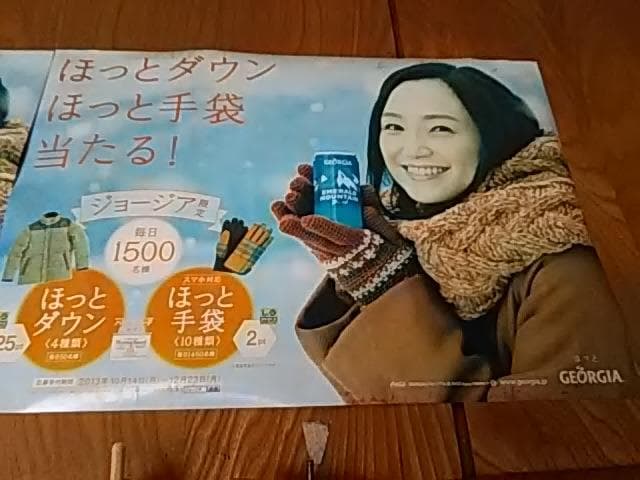 永作博美ポスター　ジョージア　冬仕様