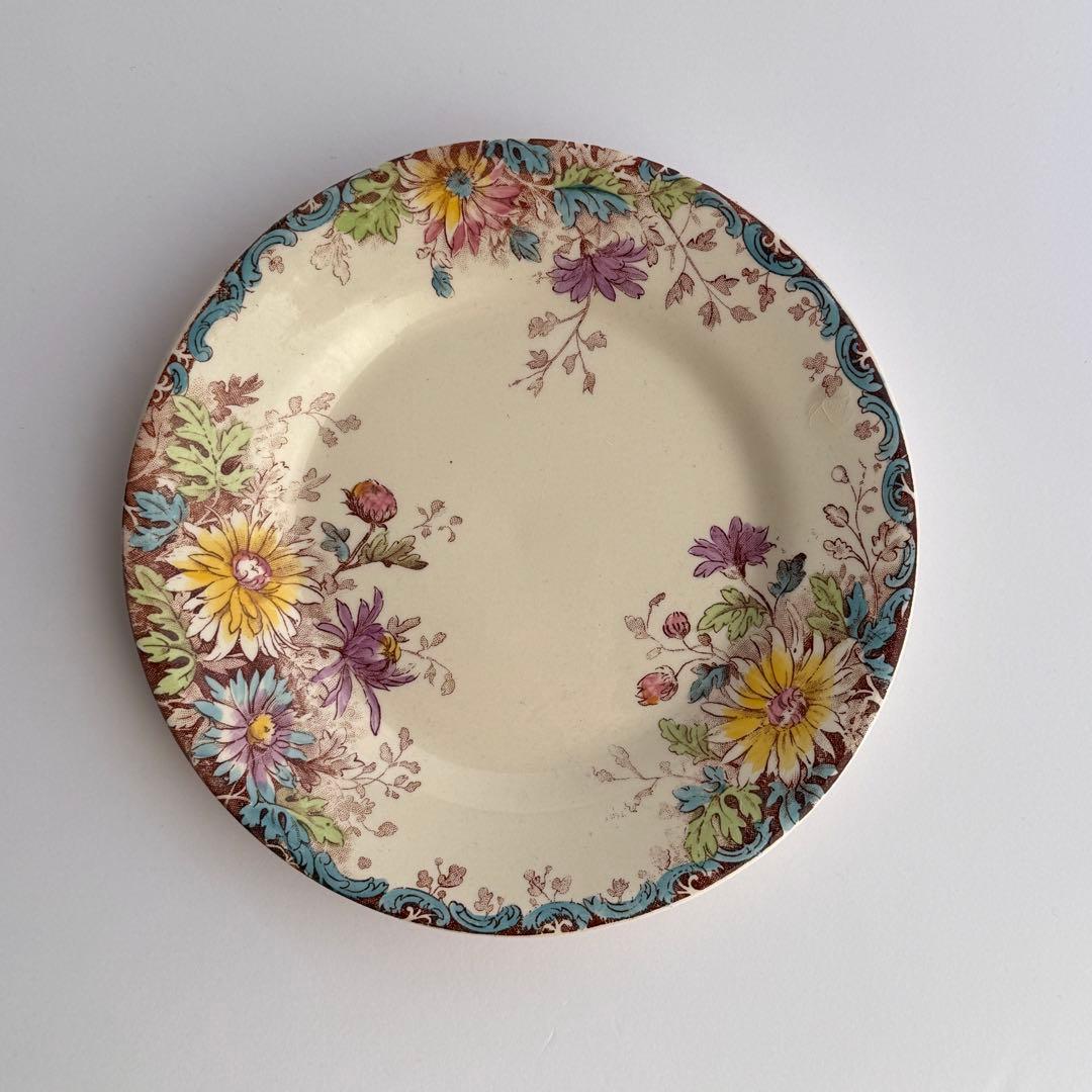 フランスアンティーク　Gien 秋の花　 FLEURS D'AUTOMNE