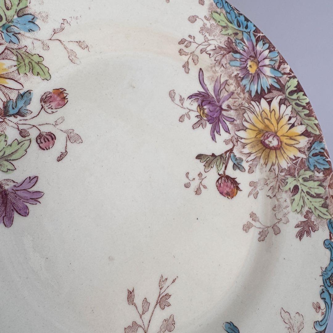 フランスアンティーク　Gien 秋の花　 FLEURS D'AUTOMNE