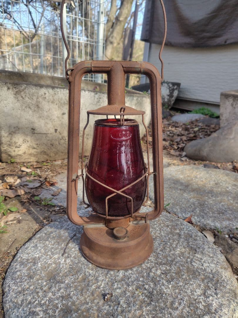 Dietz デイツランタン 赤グローブ アンティーク ヴィンテージランタン