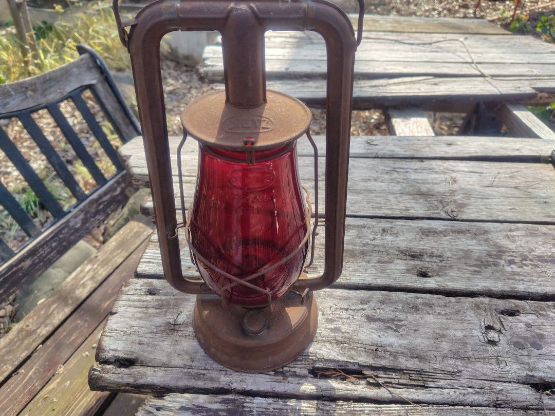 Dietz デイツランタン 赤グローブ アンティーク ヴィンテージランタン
