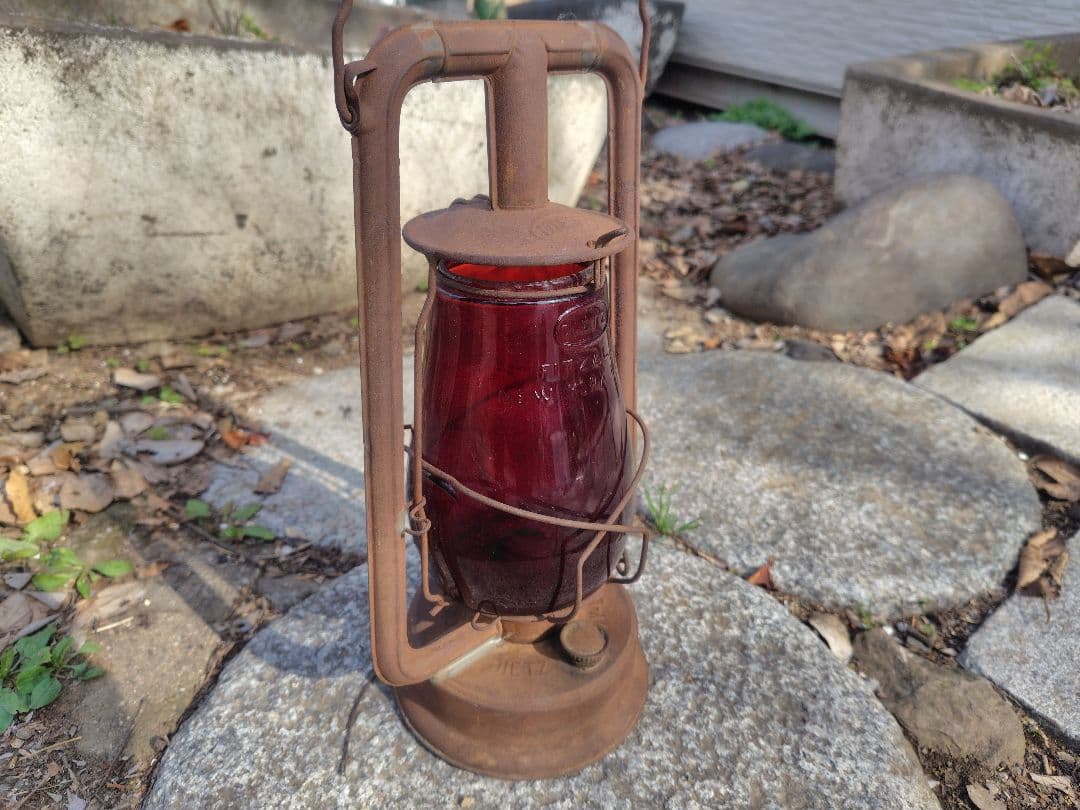 Dietz デイツランタン 赤グローブ アンティーク ヴィンテージランタン