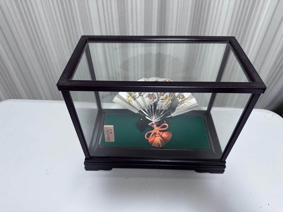 伝統工芸 扇子置物　純銀