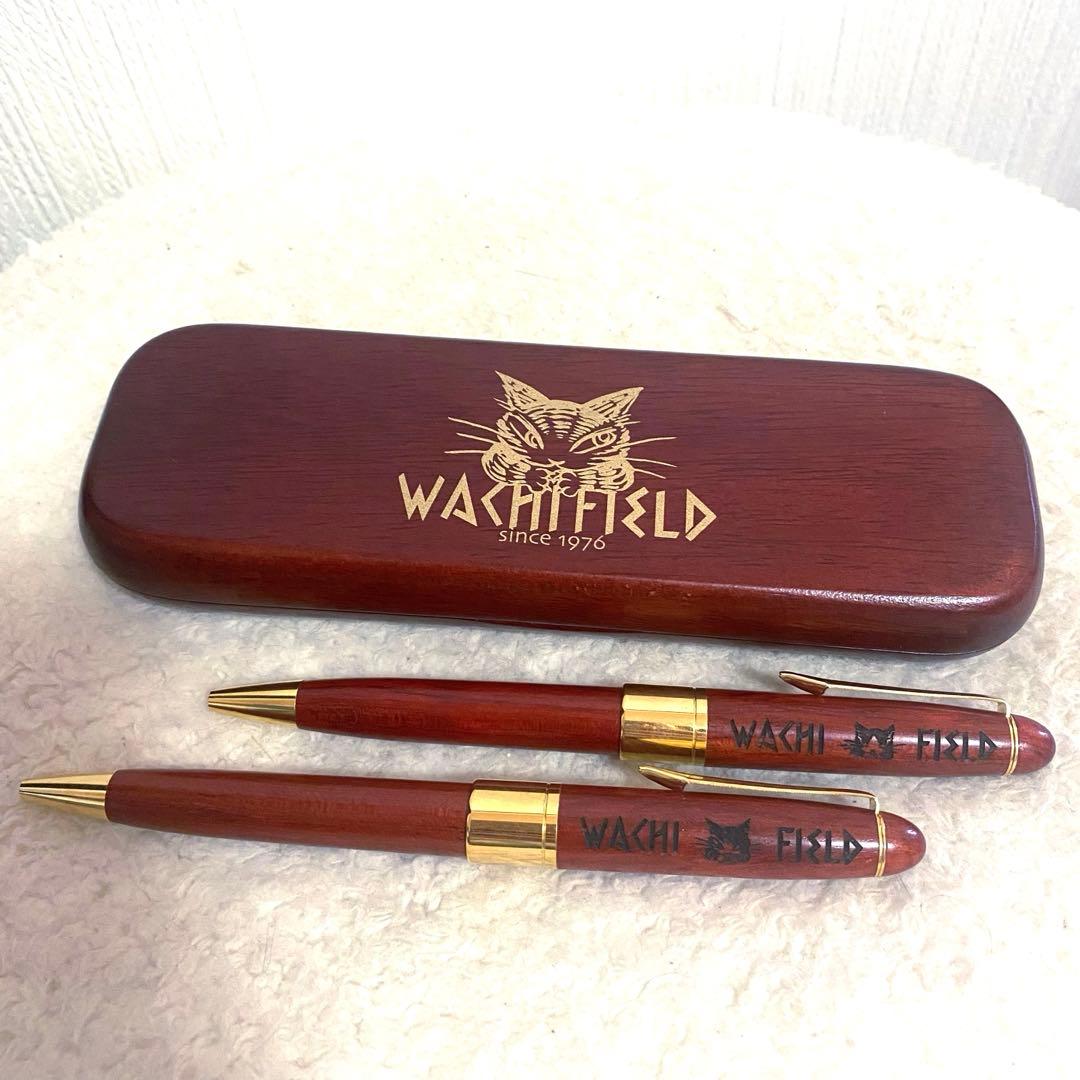 わちふぃーるど　木製　ボールペン　シャープペン　ペンケース　3点セット