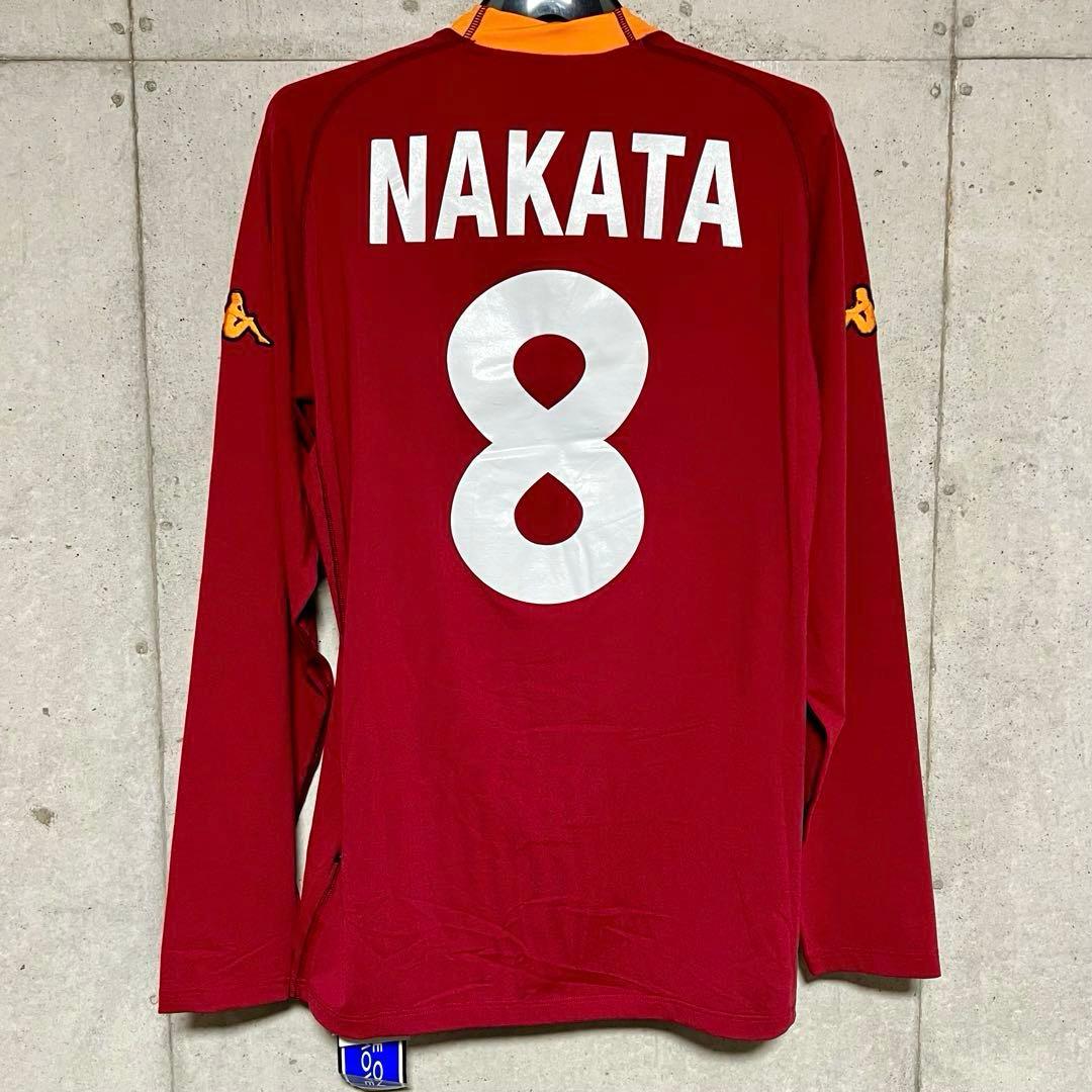 【新品/タグ付き】00/01 ASローマ ♯8 中田英寿 【XLサイズ】長袖